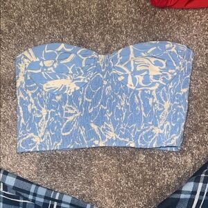 Zara Floral Bustier Top